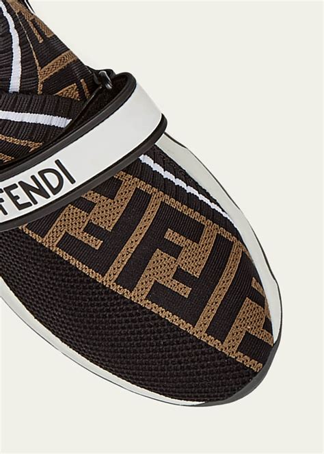 fendi rockoko knit sneakers